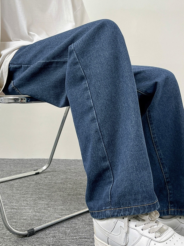 Lockere Jeans für Herren mit geradem Bein-3