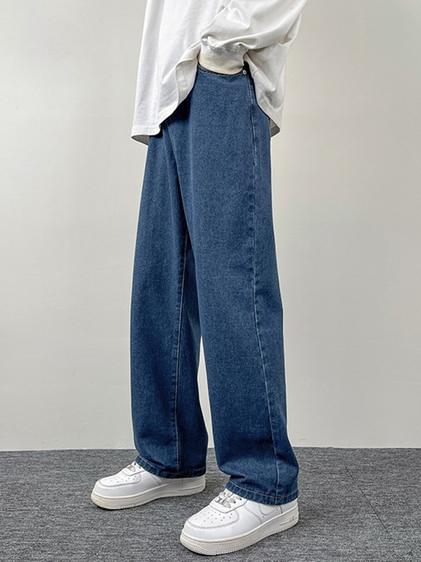 Lockere Jeans für Herren mit geradem Bein-2