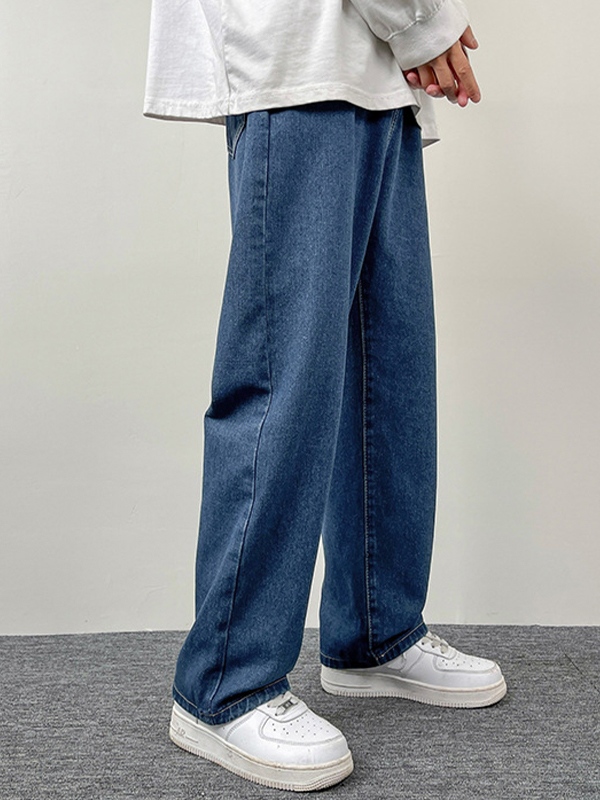 Lockere Jeans für Herren mit geradem Bein-1