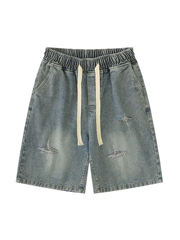 Star Ripped Kordelzug-Shorts für Herren-3