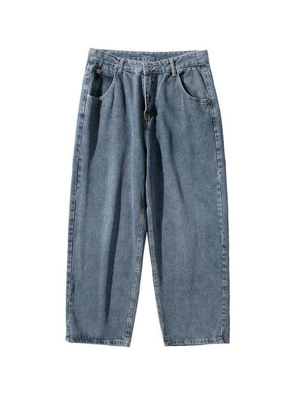 Lockere klassische Denim-Jeans für Herren-4
