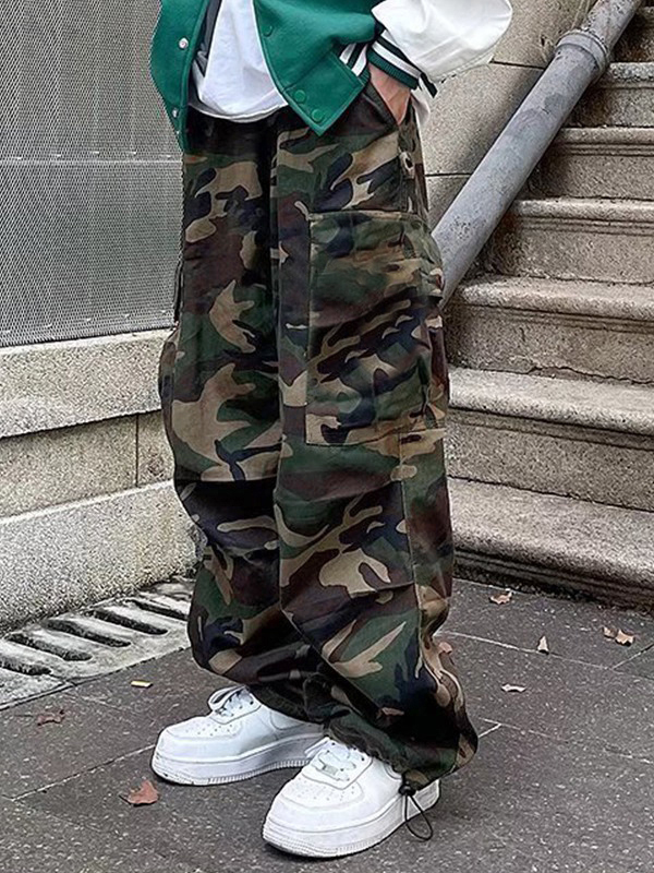 Cargohose mit Camouflage-Print für Herren-2