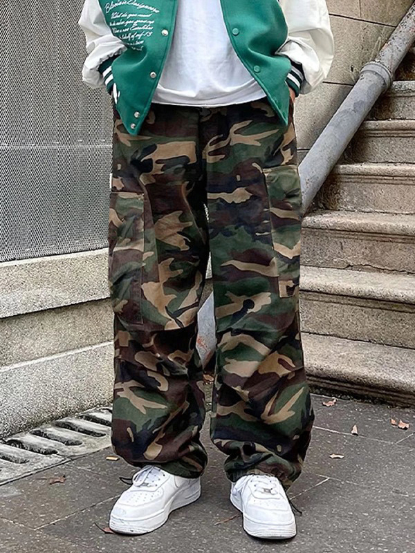 Cargohose mit Camouflage-Print für Herren-1