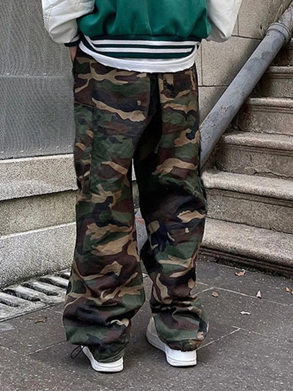 Cargohose mit Camouflage-Print für Herren-3