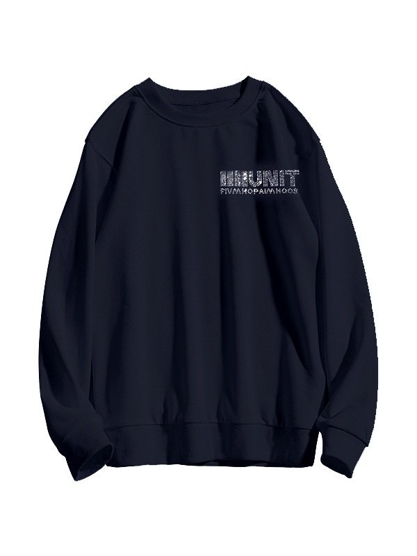 Pullover-Sweatshirt mit Strassflügeln für Herren-1