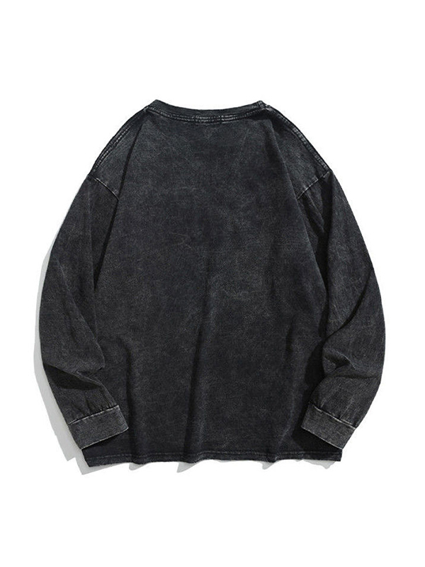 Herren-Sweatshirt mit Distressed-Cross-Print-2