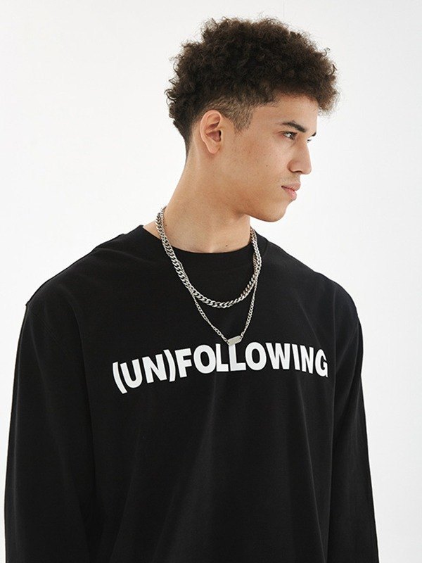 Unisex Unfollowing Langarm-Sweatshirt-2