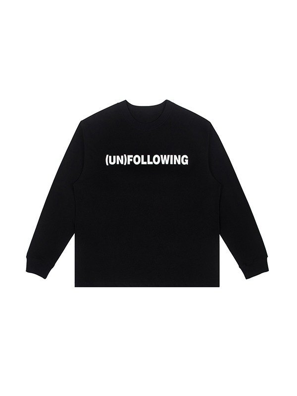 Unisex Unfollowing Langarm-Sweatshirt-4