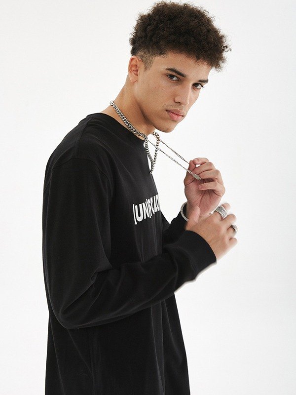 Unisex Unfollowing Langarm-Sweatshirt-1