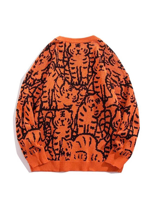 Herren-Tiger-Jacquard-Pullover-1