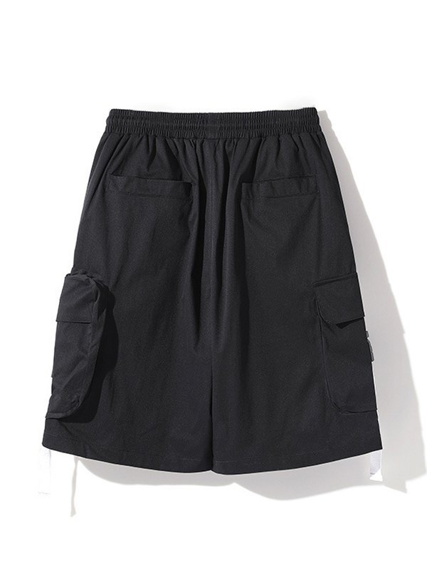 Lose Cargo-Shorts mit Schnallentasche für Herren-4