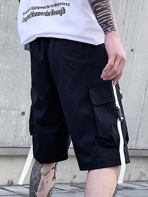 Lose Cargo-Shorts mit Schnallentasche für Herren-2